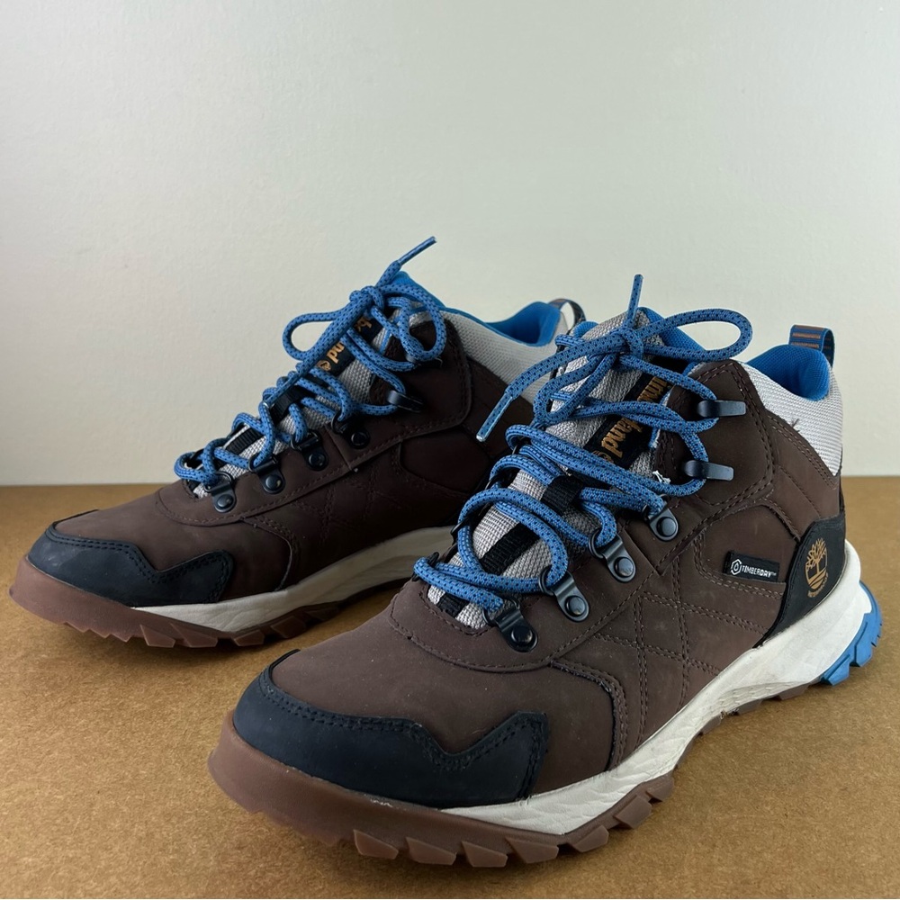 TIMBERLAND BROWN WATERPROOF MID HIKER BOOTS - Picture 9 of 13